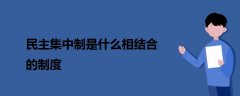 民主集中制是什么相结合的制度