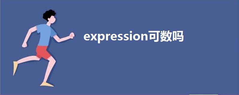 expression可数吗