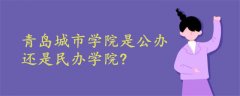 青岛城市学院是公办还是民办学院?