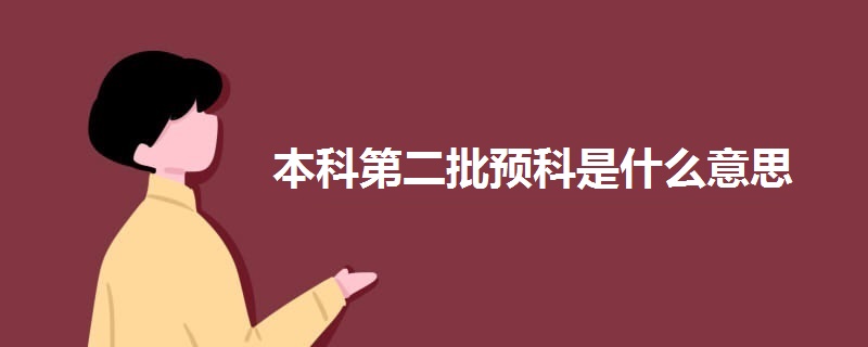 本科第二批预科是什么意思