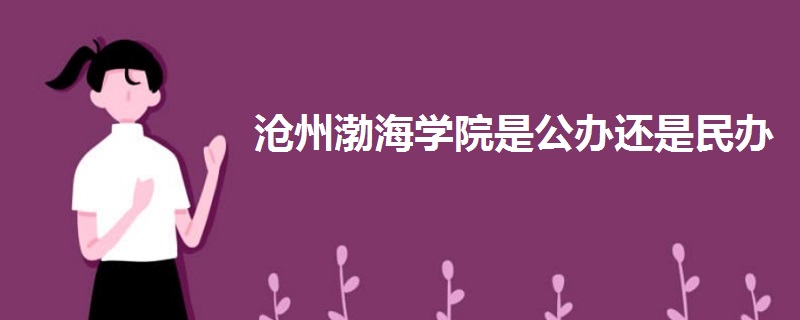 沧州渤海学院是公办还是民办