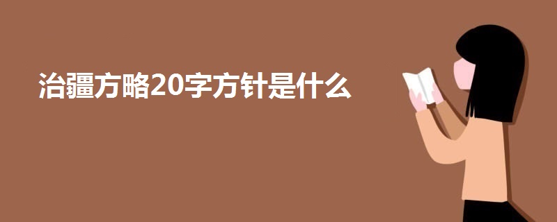 治疆方略20字方针是什么