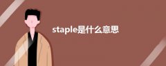 staple是什么意思