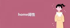 home词性