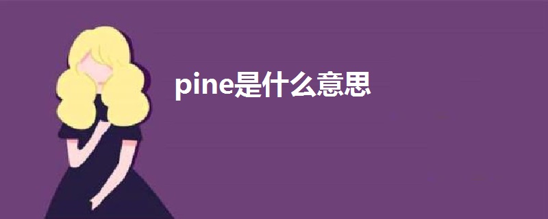 pine是什么意思