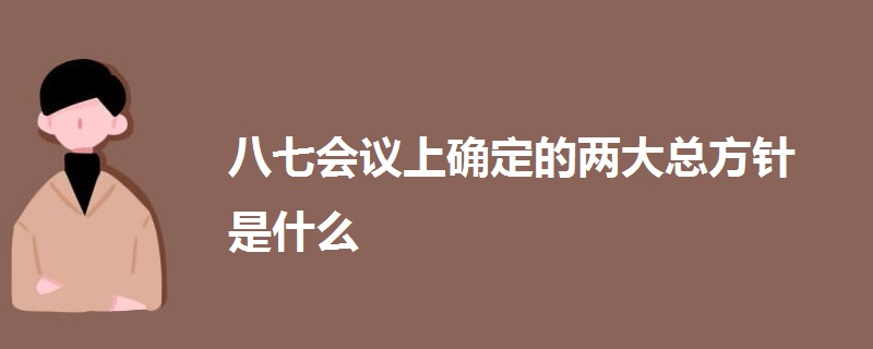 八七会议上确定的两大总方针是什么