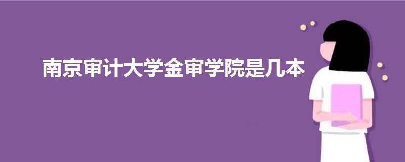 南京审计大学金审学院是几本