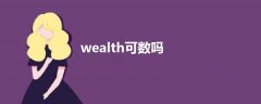 wealth可数吗