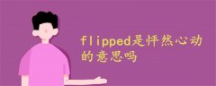 flipped是怦然心动的意思吗