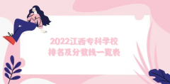 2023江西专科学校排名及分数线一览表（2023参考）