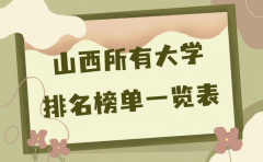 山西省大学最新排名2023，山西所有大学排名榜单一览表