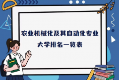 全国农业机械化及其自动化专业大学排名（2023最新排名一览表）