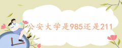 公安大学是985还是211